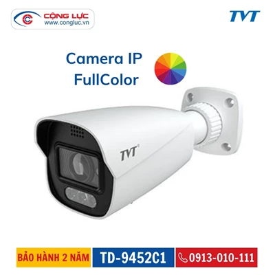 Camera IP FULLCOLOR Thân Trụ TVT 5MP TD-9452C1